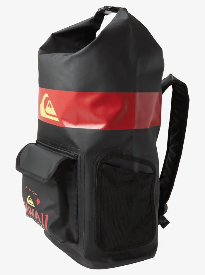 Men Quiksilver Backpacks and Bags Hi Sea Stash RollTop Surf Backpack Black Men Quiksilver Backpacks and Bags Hi Sea Stash RollTop Surf Backpack Black