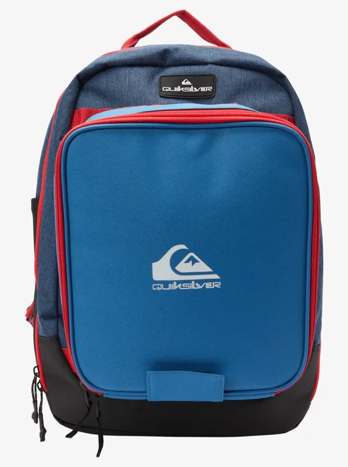 Men Quiksilver Backpacks and Bags Lunch Train 19 L Backpack Insignia Blue Heather