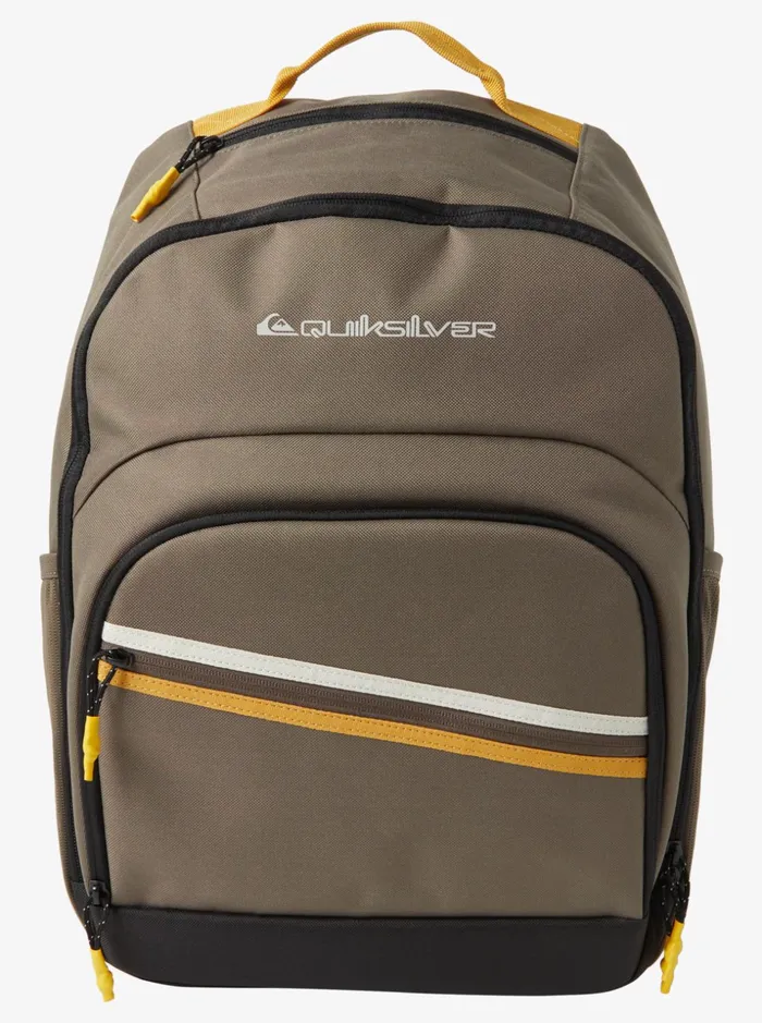 Men Quiksilver Backpacks and Bags Schoolie Cooler 20 Insulated Cooler Backpack Major Brown