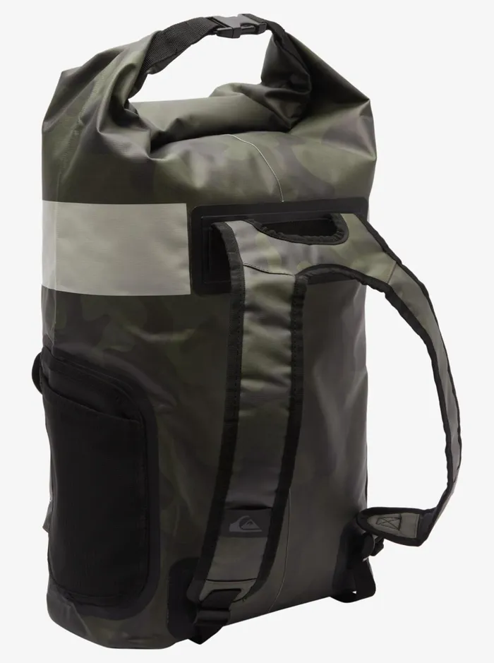 Men Quiksilver Backpacks and Bags Sea Stash 20L Medium Surf Backpack Black Camoflage Men Quiksilver Backpacks and Bags Sea Stash 20L Medium Surf Backpack Black Camoflage