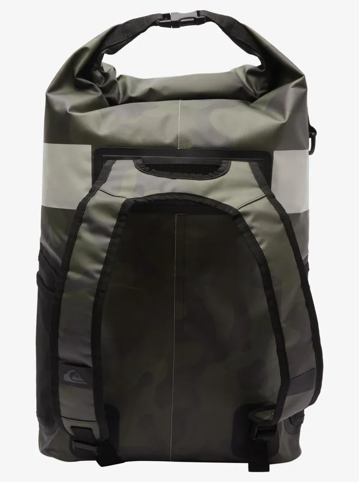 Men Quiksilver Backpacks and Bags Sea Stash 20L Medium Surf Backpack Black Camoflage Men Quiksilver Backpacks and Bags Sea Stash 20L Medium Surf Backpack Black Camoflage
