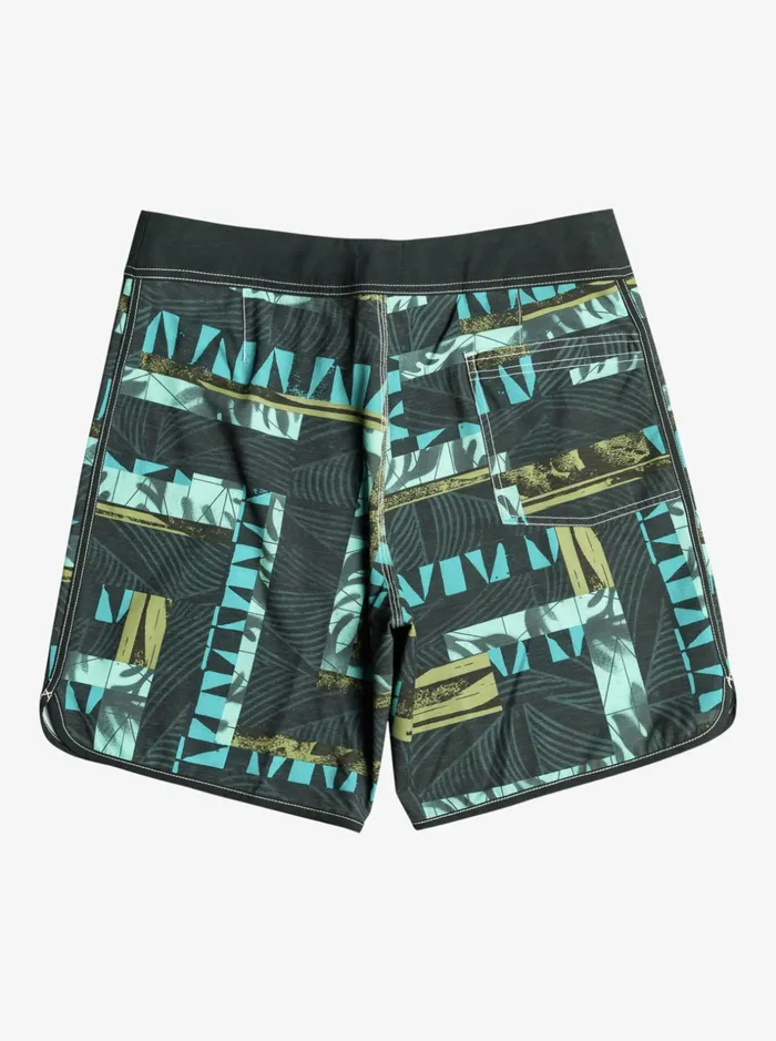 Men Quiksilver Boardshorts Gregg Kaplan Blank Canvas Scallop 18034 Boardshorts Black Men Quiksilver Boardshorts Gregg Kaplan Blank Canvas Scallop 18034 Boardshorts Black