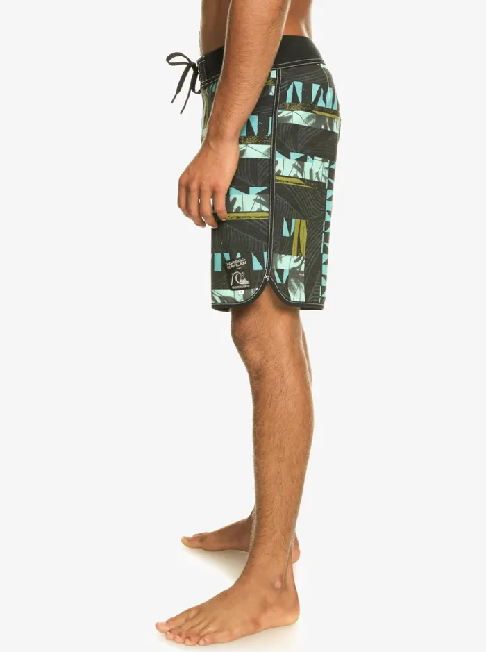 Men Quiksilver Boardshorts Gregg Kaplan Blank Canvas Scallop 18034 Boardshorts Black Men Quiksilver Boardshorts Gregg Kaplan Blank Canvas Scallop 18034 Boardshorts Black