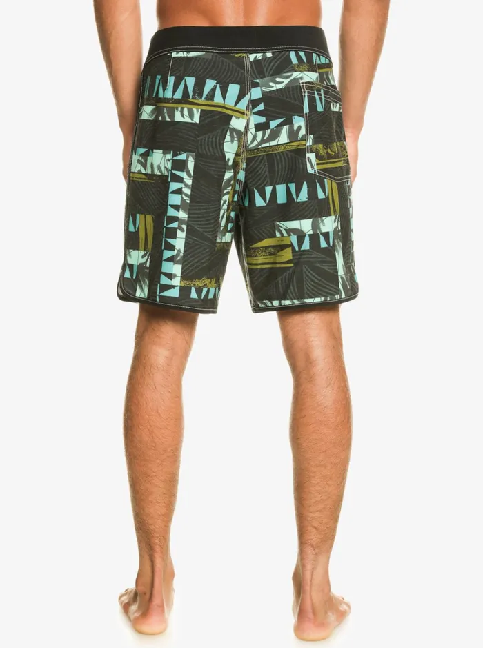 Men Quiksilver Boardshorts Gregg Kaplan Blank Canvas Scallop 18034 Boardshorts Black Men Quiksilver Boardshorts Gregg Kaplan Blank Canvas Scallop 18034 Boardshorts Black