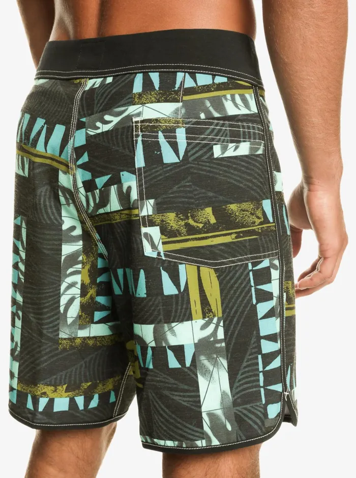 Men Quiksilver Boardshorts Gregg Kaplan Blank Canvas Scallop 18034 Boardshorts Black Men Quiksilver Boardshorts Gregg Kaplan Blank Canvas Scallop 18034 Boardshorts Black