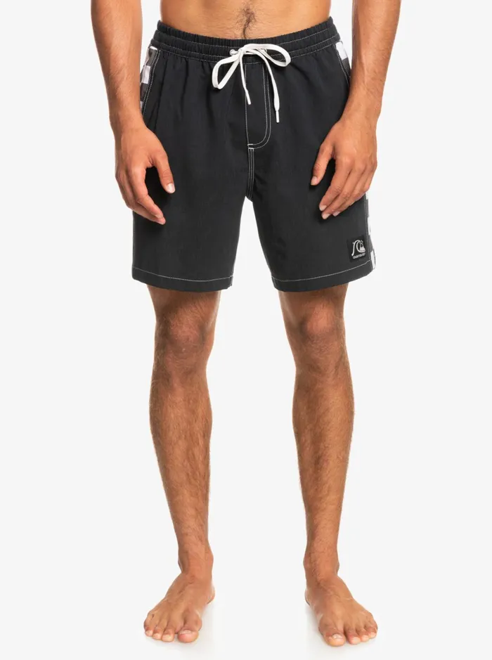 Men Quiksilver Boardshorts HEMPSTRETCH Original Arch 17034 Volleys Black Men Quiksilver Boardshorts HEMPSTRETCH Original Arch 17034 Volleys Black