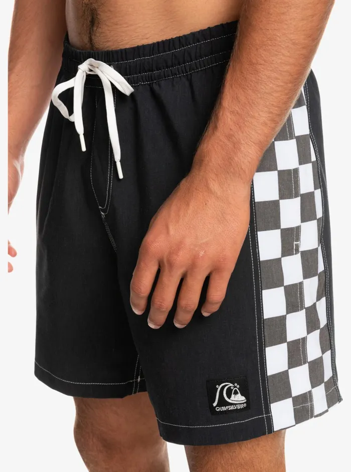 Men Quiksilver Boardshorts HEMPSTRETCH Original Arch 17034 Volleys Black Men Quiksilver Boardshorts HEMPSTRETCH Original Arch 17034 Volleys Black
