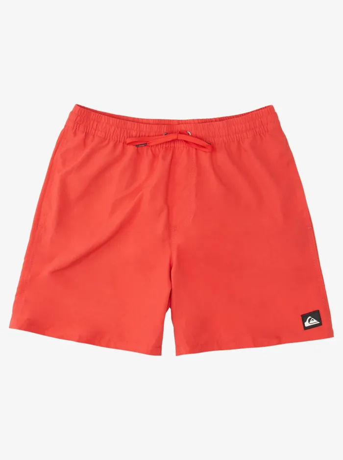 Men Quiksilver Boardshorts Men039s Solid 17034 Volleys High Risk Red