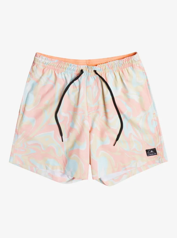 Men Quiksilver Boardshorts Ocean Mix 17034 Volleys Peach Pink