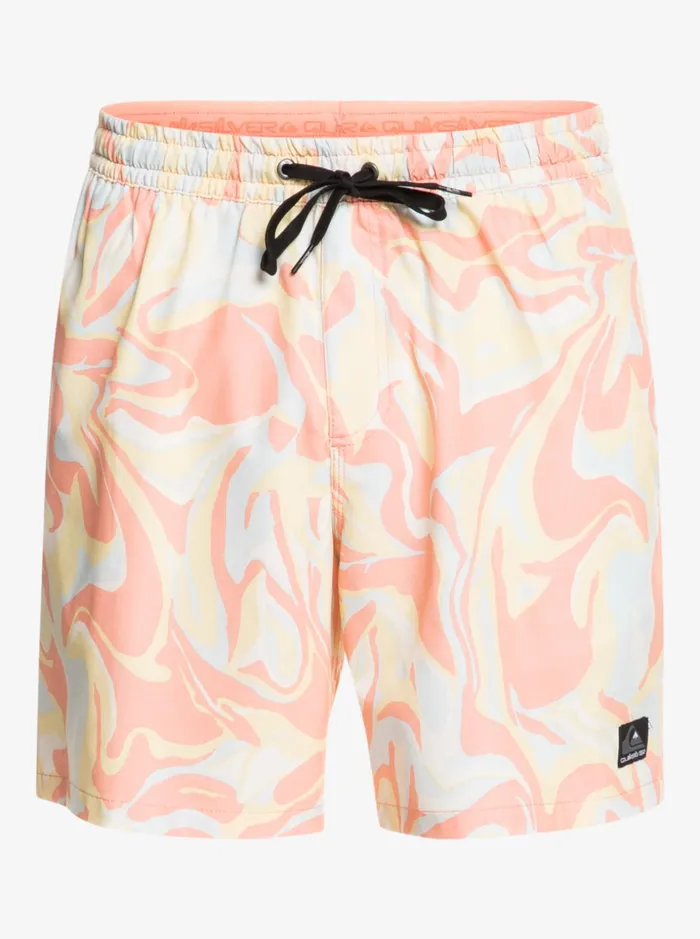 Men Quiksilver Boardshorts Ocean Mix 17034 Volleys Peach Pink Men Quiksilver Boardshorts Ocean Mix 17034 Volleys Peach Pink