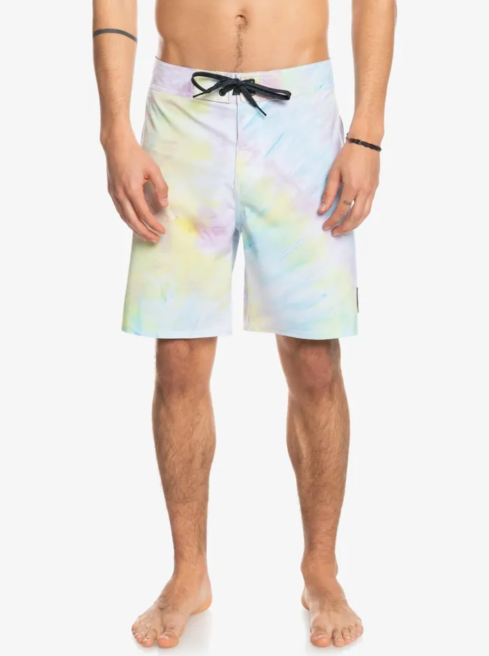 Men Quiksilver Boardshorts SurfSilk Piped 18034 Boardshorts White Men Quiksilver Boardshorts SurfSilk Piped 18034 Boardshorts White