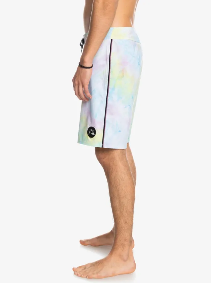 Men Quiksilver Boardshorts SurfSilk Piped 18034 Boardshorts White Men Quiksilver Boardshorts SurfSilk Piped 18034 Boardshorts White