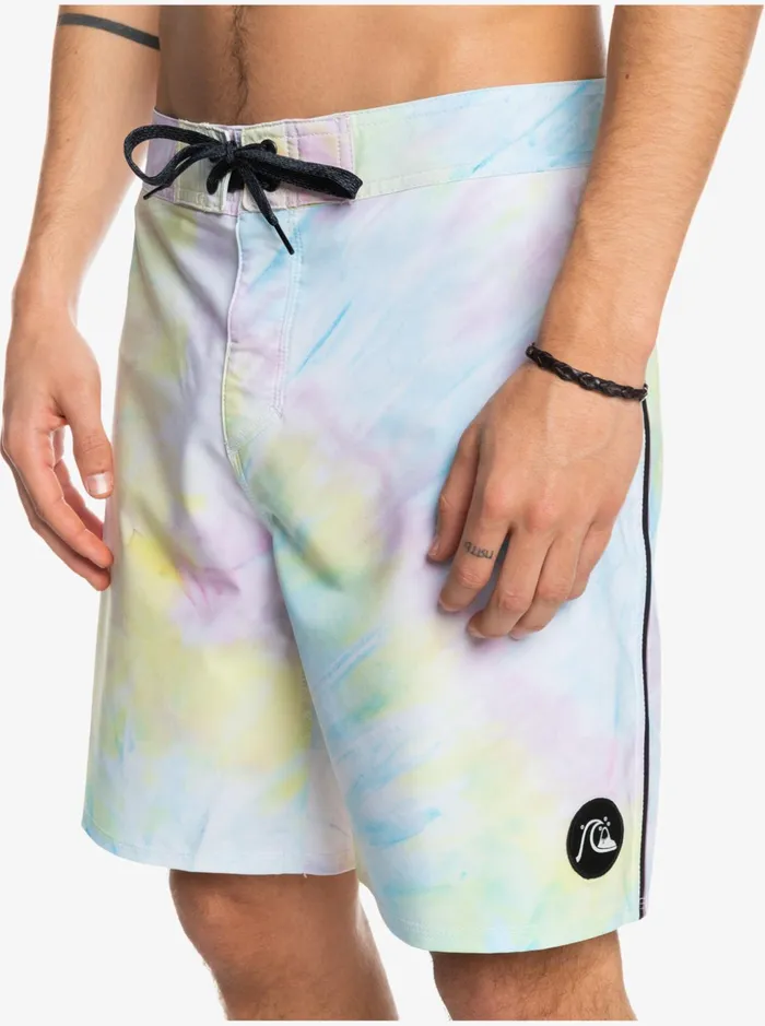 Men Quiksilver Boardshorts SurfSilk Piped 18034 Boardshorts White Men Quiksilver Boardshorts SurfSilk Piped 18034 Boardshorts White