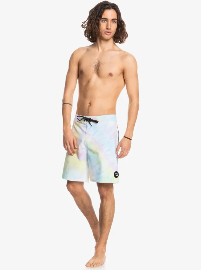 Men Quiksilver Boardshorts SurfSilk Piped 18034 Boardshorts White Men Quiksilver Boardshorts SurfSilk Piped 18034 Boardshorts White