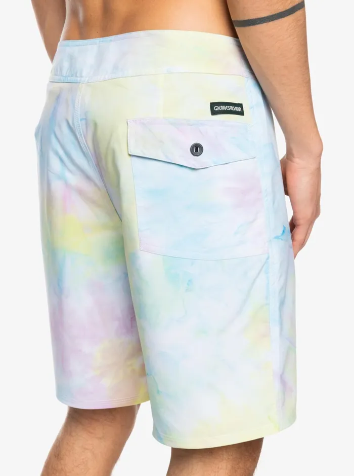Men Quiksilver Boardshorts SurfSilk Piped 18034 Boardshorts White Men Quiksilver Boardshorts SurfSilk Piped 18034 Boardshorts White