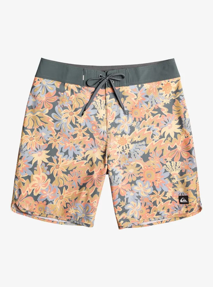 Men Quiksilver Boardshorts Surfsilk Scallop 19034 Boardshorts Dark Slate