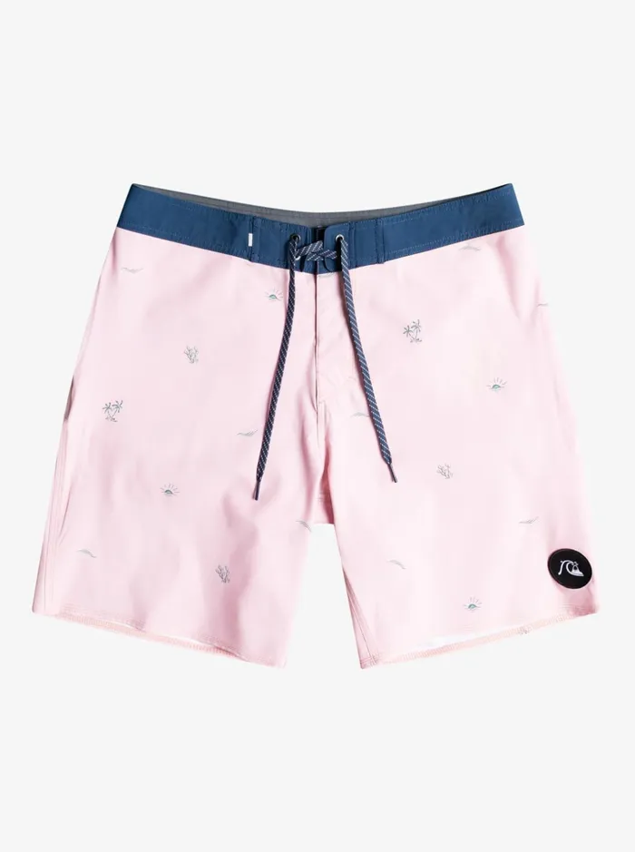Men Quiksilver Boardshorts Surfsilk Spaced Out 19034 Boardshorts Veiled Rose