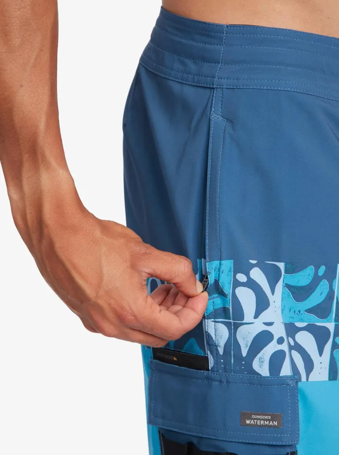 Men Quiksilver Boardshorts Waterman Angler Stripe 20034 Beachshorts Angler Stripe Ensign Blue Men Quiksilver Boardshorts Waterman Angler Stripe 20034 Beachshorts Angler Stripe Ensign Blue