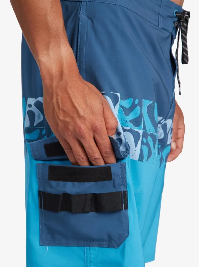 Men Quiksilver Boardshorts Waterman Angler Stripe 20034 Beachshorts Angler Stripe Ensign Blue Men Quiksilver Boardshorts Waterman Angler Stripe 20034 Beachshorts Angler Stripe Ensign Blue
