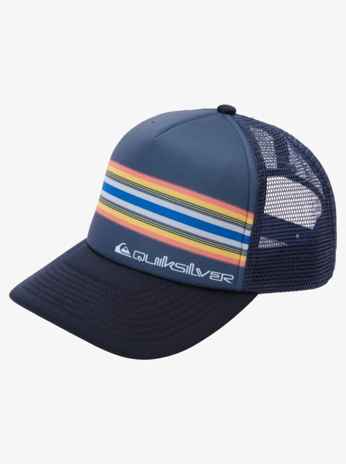 Men Quiksilver Hats Buzzard Coop Trucker Hat Navy Blazer