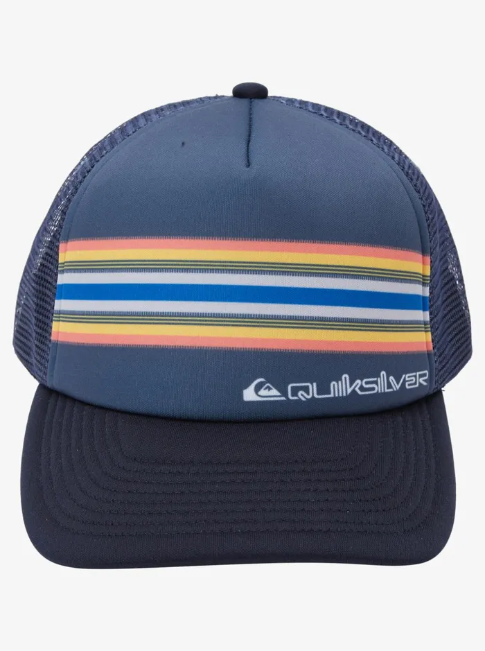 Men Quiksilver Hats Buzzard Coop Trucker Hat Navy Blazer Men Quiksilver Hats Buzzard Coop Trucker Hat Navy Blazer