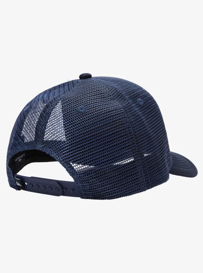 Men Quiksilver Hats Buzzard Coop Trucker Hat Navy Blazer Men Quiksilver Hats Buzzard Coop Trucker Hat Navy Blazer