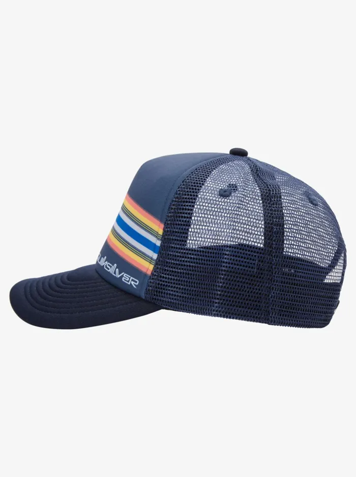 Men Quiksilver Hats Buzzard Coop Trucker Hat Navy Blazer Men Quiksilver Hats Buzzard Coop Trucker Hat Navy Blazer