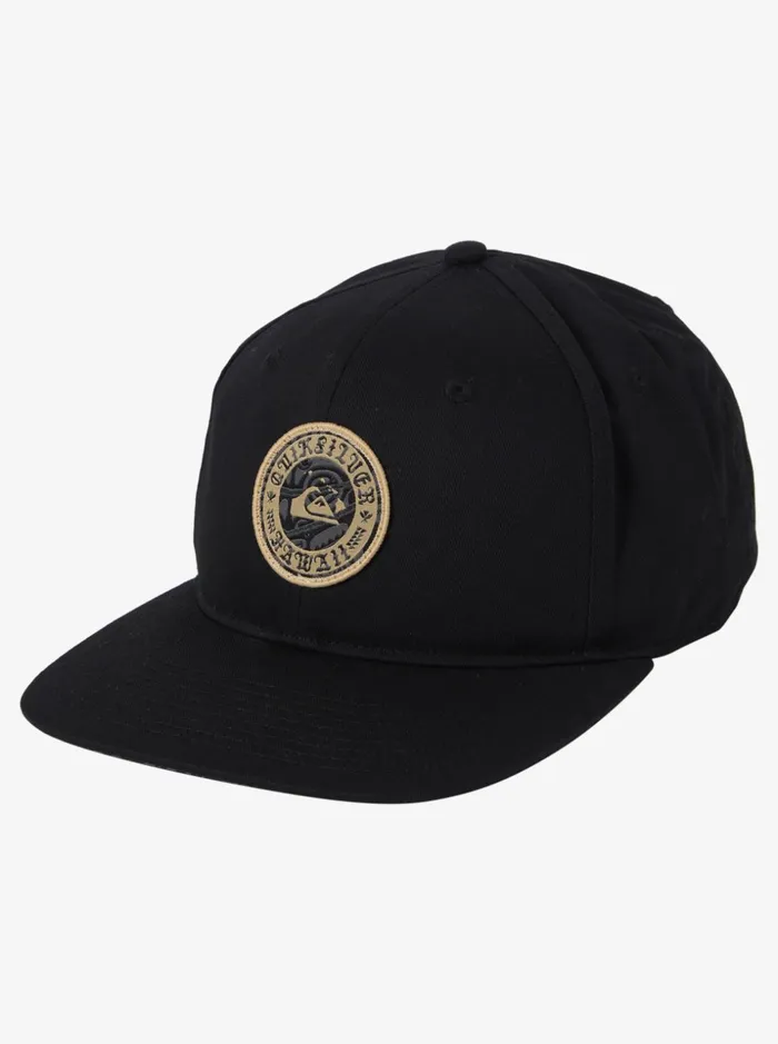 Men Quiksilver Hats Hawaii Wall Of Water Snapback Hat Black