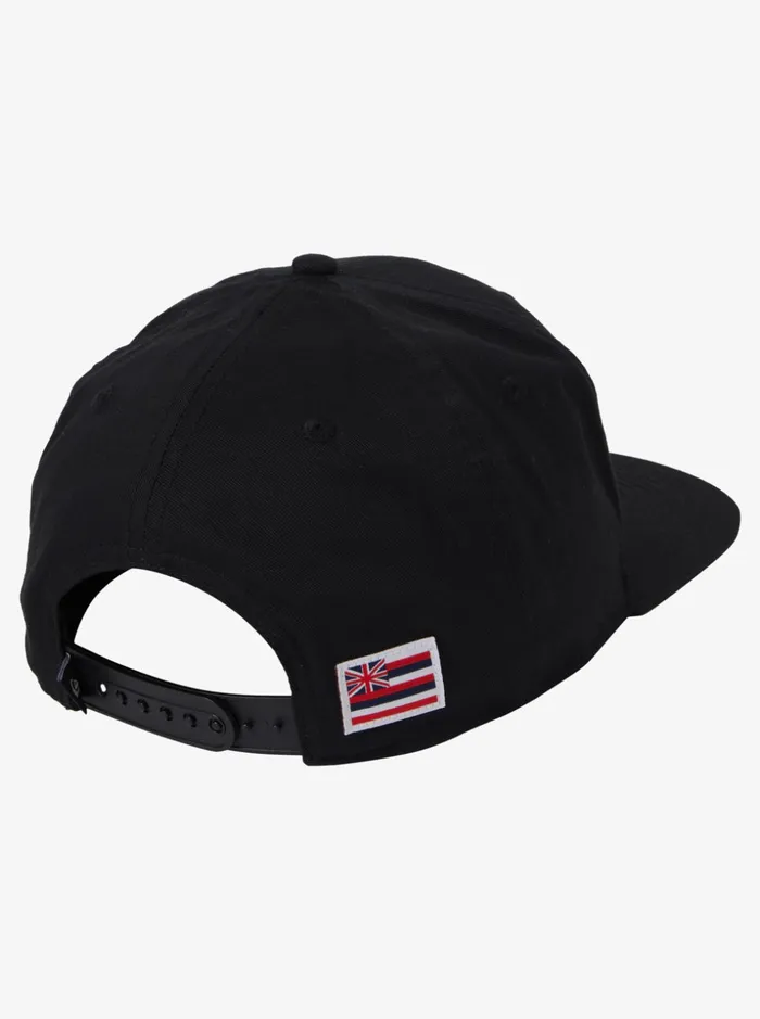 Men Quiksilver Hats Hawaii Wall Of Water Snapback Hat Black Men Quiksilver Hats Hawaii Wall Of Water Snapback Hat Black