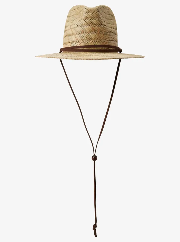 Men Quiksilver Hats Jettyside Straw Lifeguard Hat Natural
