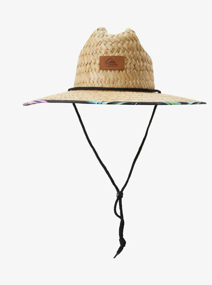 Men Quiksilver Hats Outsider Straw Lifeguard Hat Tarmac