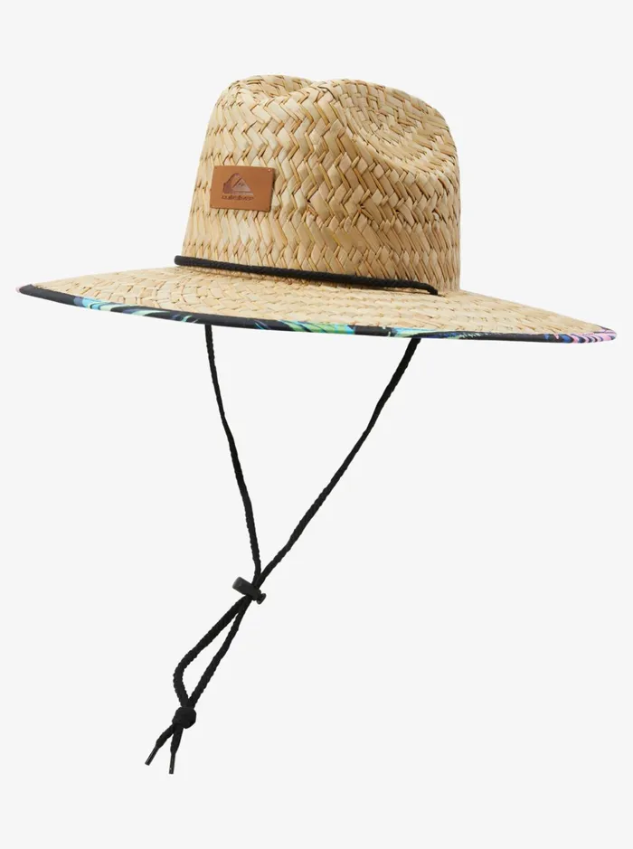 Men Quiksilver Hats Outsider Straw Lifeguard Hat Tarmac Men Quiksilver Hats Outsider Straw Lifeguard Hat Tarmac