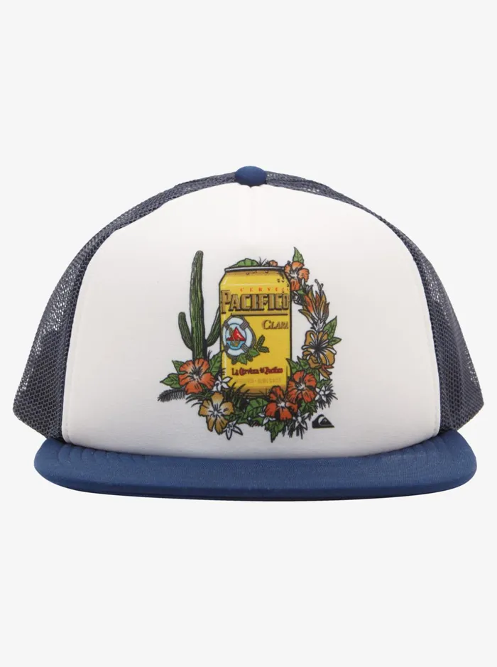 Men Quiksilver Hats Quiksilver X Pacifico Point Break Trucker Hat White