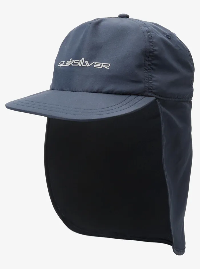 Men Quiksilver Hats Ray Master UPF 100 Sun Protection Cap Bering Sea Men Quiksilver Hats Ray Master UPF 100 Sun Protection Cap Bering Sea