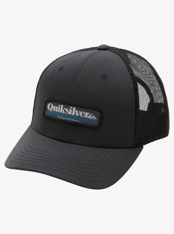 Men Quiksilver Hats Stern Catch Trucker Hat Black