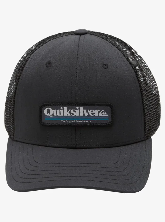 Men Quiksilver Hats Stern Catch Trucker Hat Black Men Quiksilver Hats Stern Catch Trucker Hat Black
