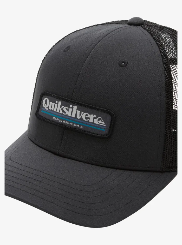 Men Quiksilver Hats Stern Catch Trucker Hat Black Men Quiksilver Hats Stern Catch Trucker Hat Black