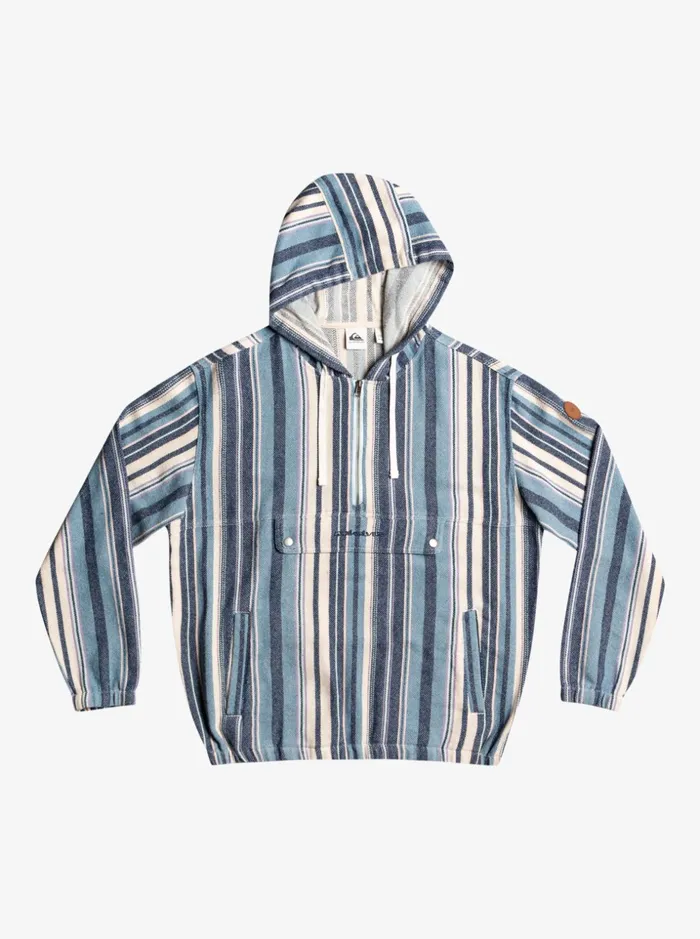 Men Quiksilver Jackets Neo Blue HalfZip Hoodie Provencial Blue Neo Blue