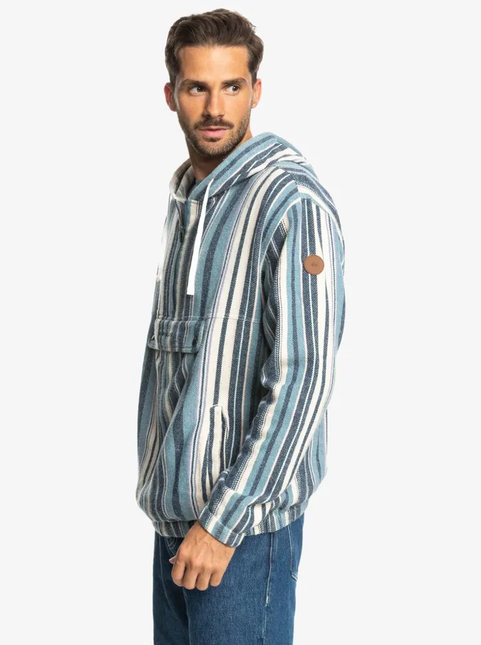 Men Quiksilver Jackets Neo Blue HalfZip Hoodie Provencial Blue Neo Blue Men Quiksilver Jackets Neo Blue HalfZip Hoodie Provencial Blue Neo Blue