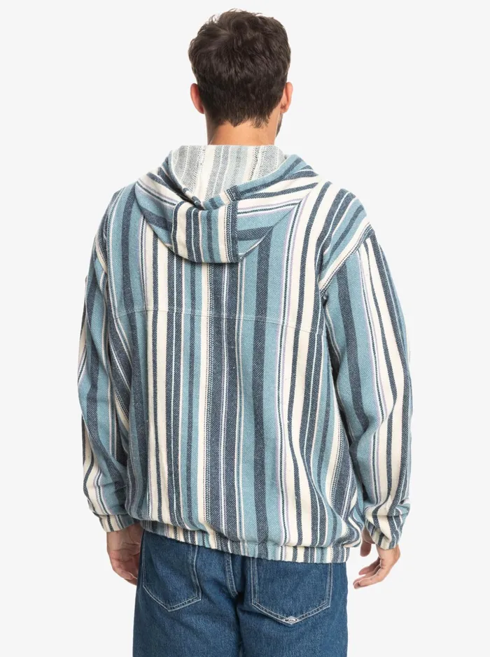Men Quiksilver Jackets Neo Blue HalfZip Hoodie Provencial Blue Neo Blue Men Quiksilver Jackets Neo Blue HalfZip Hoodie Provencial Blue Neo Blue