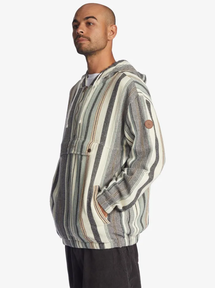 Men Quiksilver Jackets Neo Blue HalfZip Popover Jacket Fallen Rock Neo Blue Men Quiksilver Jackets Neo Blue HalfZip Popover Jacket Fallen Rock Neo Blue