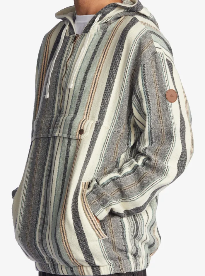 Men Quiksilver Jackets Neo Blue HalfZip Popover Jacket Fallen Rock Neo Blue Men Quiksilver Jackets Neo Blue HalfZip Popover Jacket Fallen Rock Neo Blue
