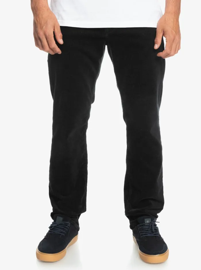 Men Quiksilver Pants Kracker Cord Corduroy Pants Black Men Quiksilver Pants Kracker Cord Corduroy Pants Black