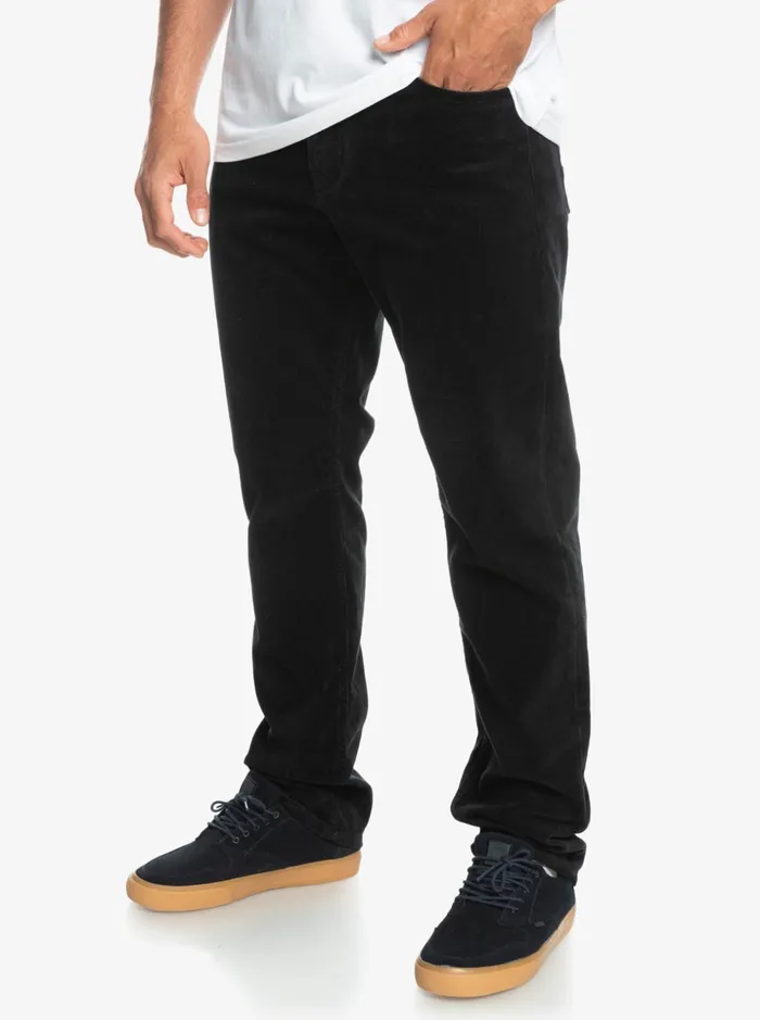 Men Quiksilver Pants Kracker Cord Corduroy Pants Black Men Quiksilver Pants Kracker Cord Corduroy Pants Black
