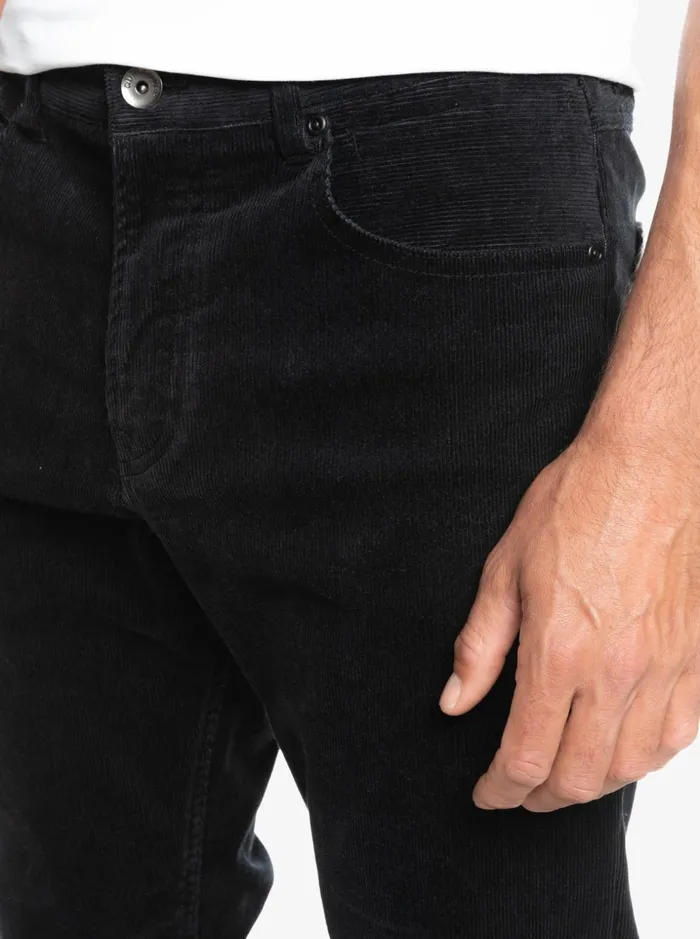 Men Quiksilver Pants Kracker Cord Corduroy Pants Black Men Quiksilver Pants Kracker Cord Corduroy Pants Black