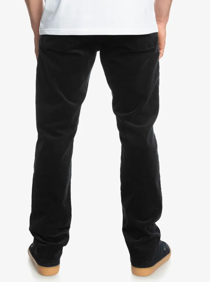 Men Quiksilver Pants Kracker Cord Corduroy Pants Black Men Quiksilver Pants Kracker Cord Corduroy Pants Black