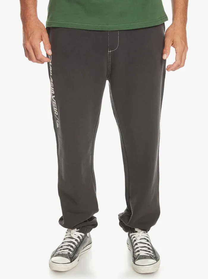 Men Quiksilver Pants The Original Joggers Black Men Quiksilver Pants The Original Joggers Black