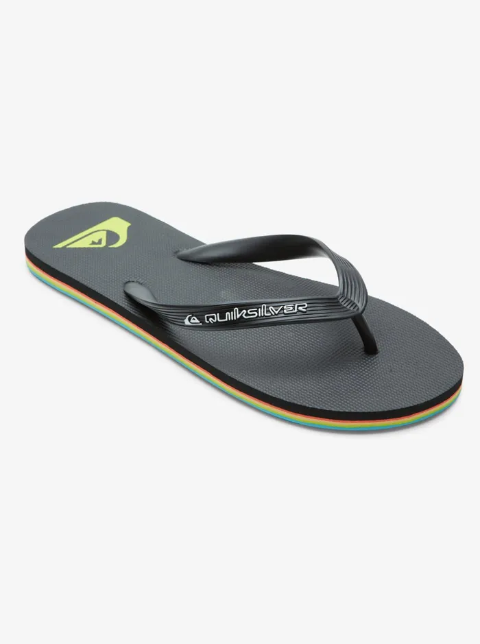 Men Quiksilver Sandals Molokai Core FlipFlops Black 2