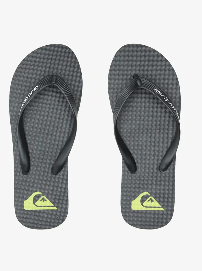 Men Quiksilver Sandals Molokai Core FlipFlops Black 2 Men Quiksilver Sandals Molokai Core FlipFlops Black 2