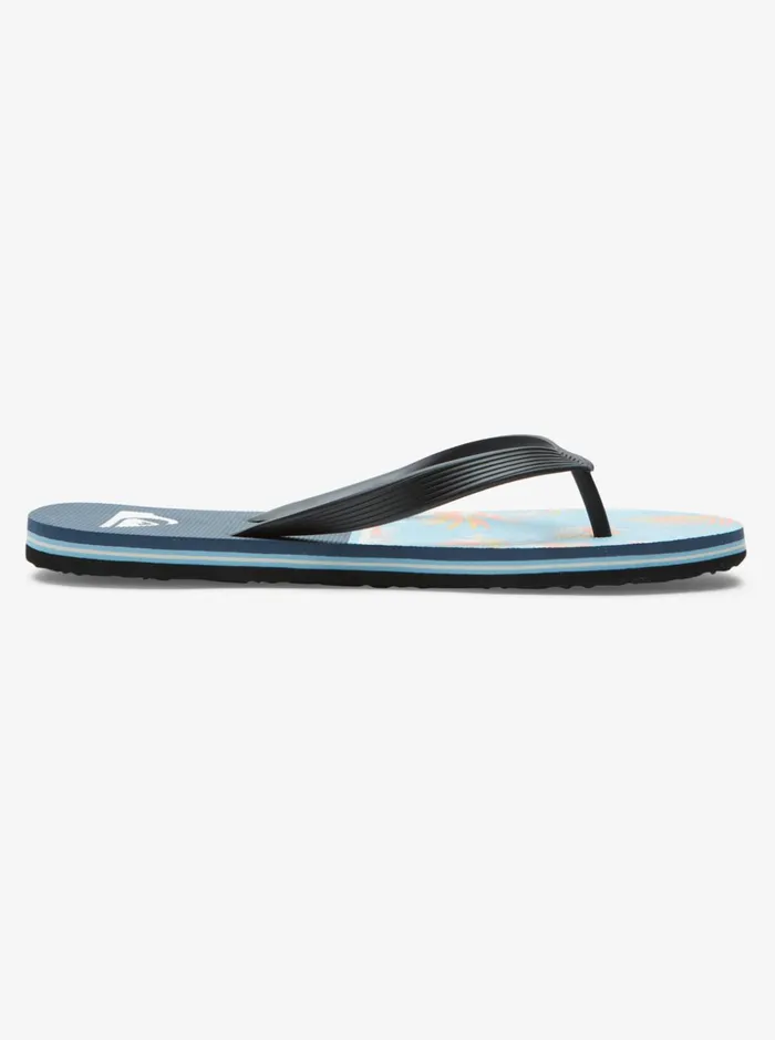 Men Quiksilver Sandals Molokai Division Flip Flops Blue 1 Men Quiksilver Sandals Molokai Division Flip Flops Blue 1